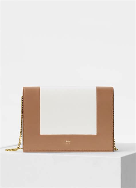 celine frame evening clutch|Frame evening clutch on chain in bicolour smooth lambskin.